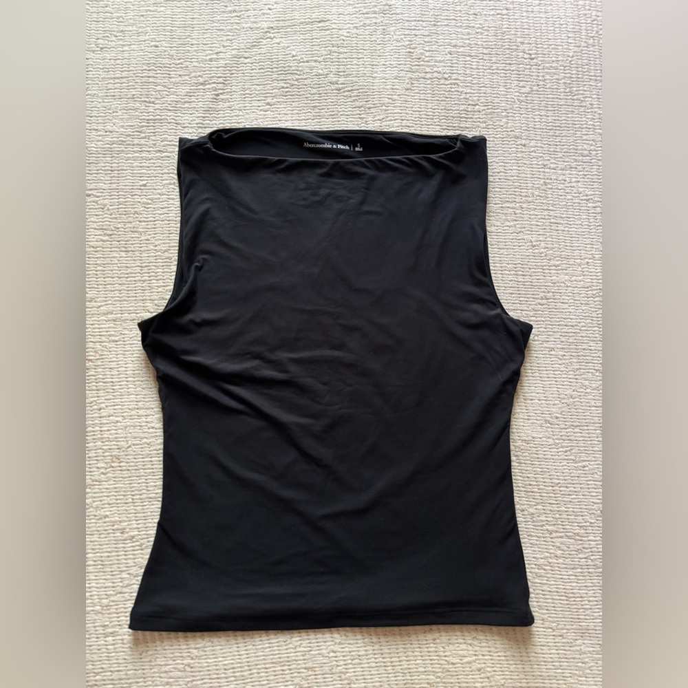 Boat Neck Sleeveless Top - Abercrombie & Fitch